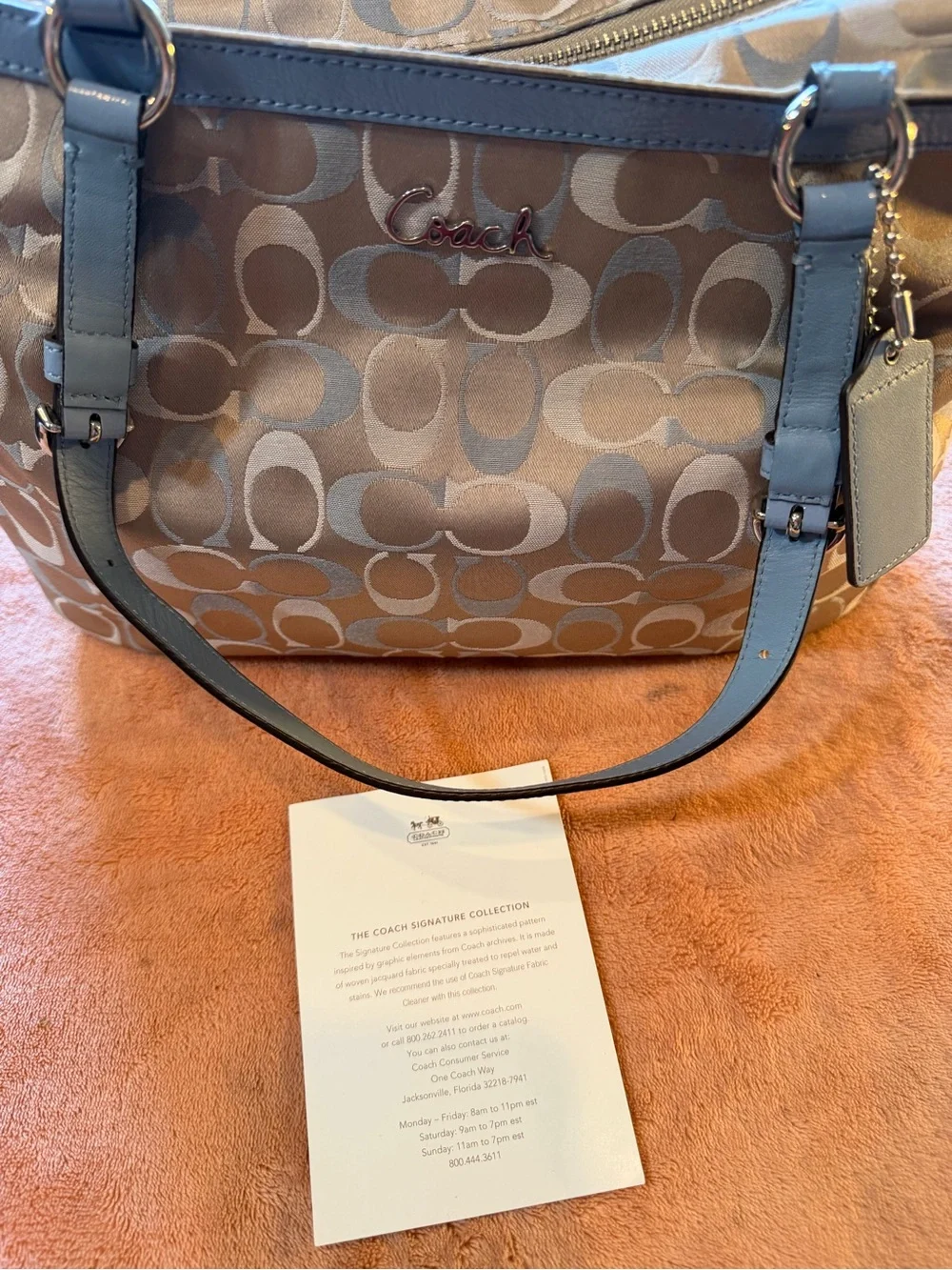 Coach shoulder tote